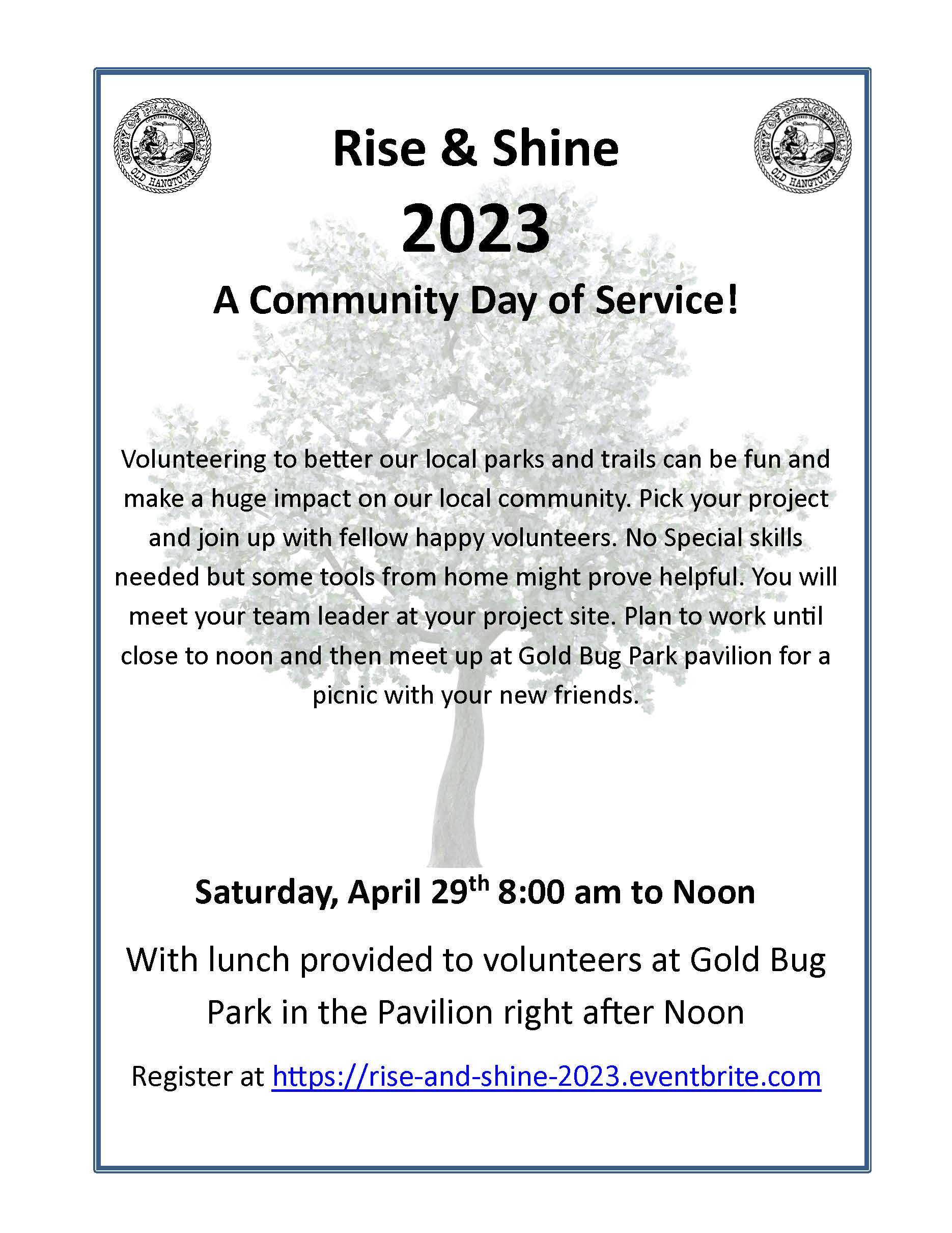 City of Placerville California - Rise and Shine Event